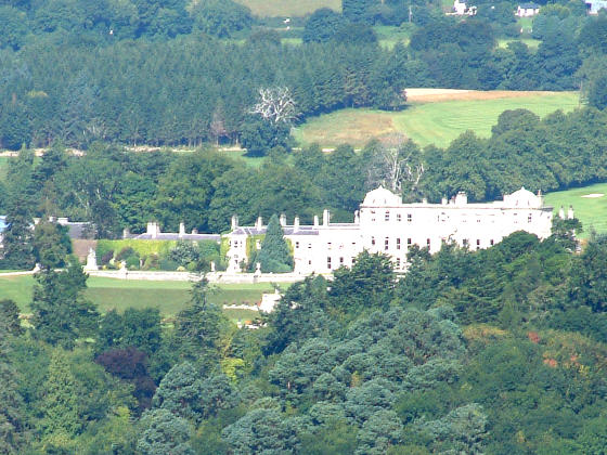 A large white country house