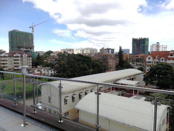 Looking over a large modern city